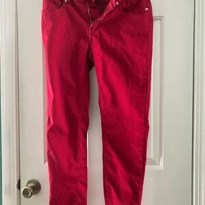 Ashley Mason Red Straight Leg Jeans